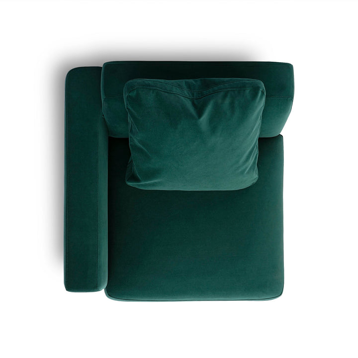 Perry Modular Corner Chair - Deep Green / LAF