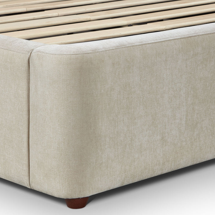 Leah Cream Performance Chenille Bed - King
