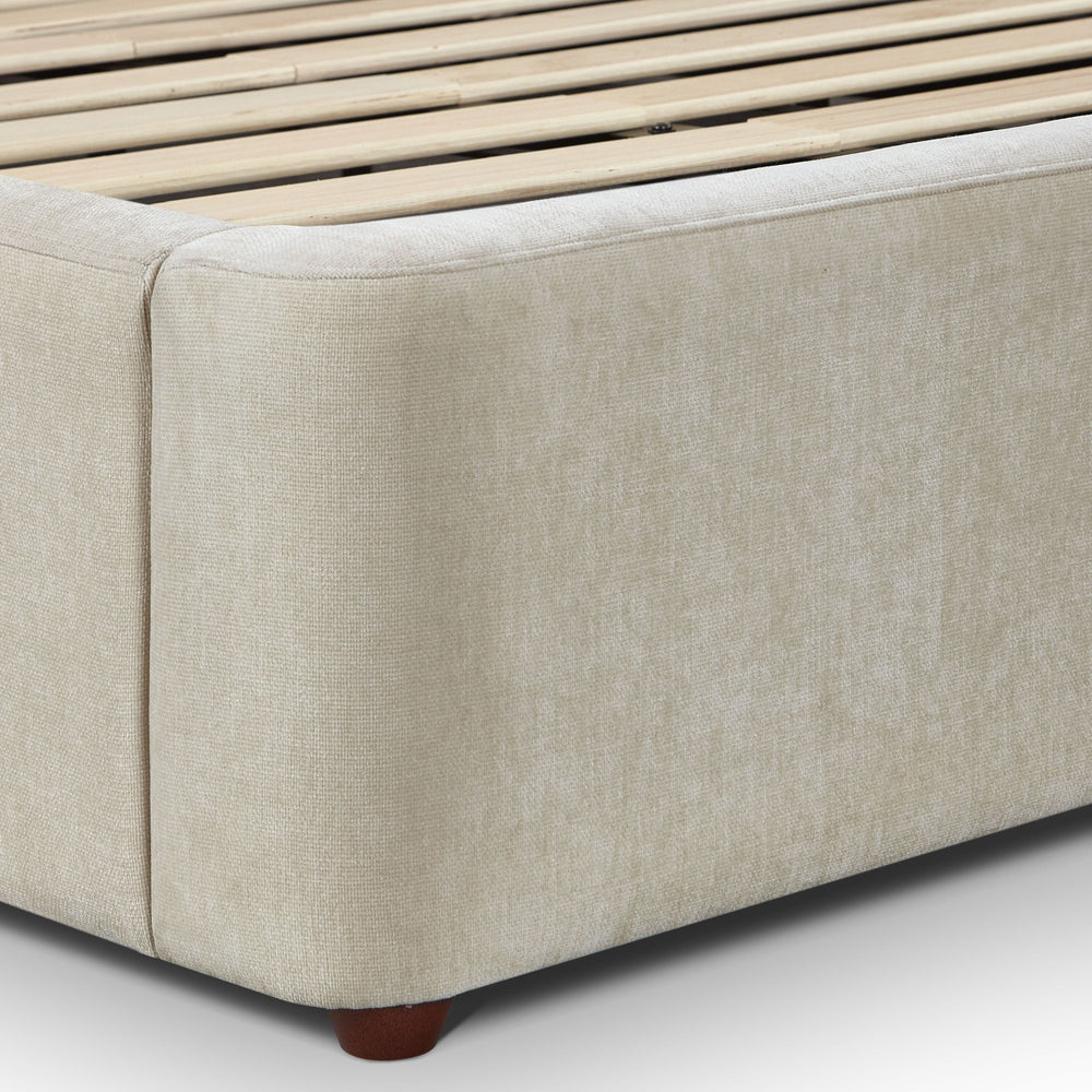 Leah Cream Performance Chenille Bed - King