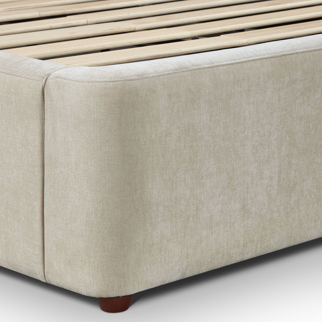 Leah Cream Performance Chenille Bed - King