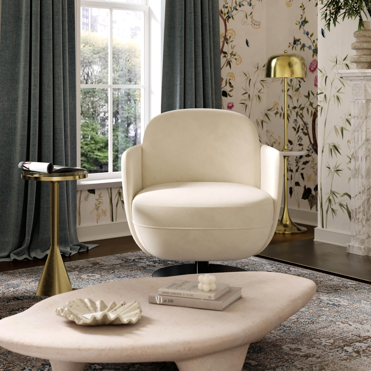 Solange Swivel Accent Chair