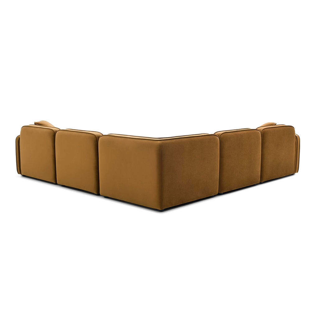 Travie 5-Piece Modular L-Sectional - Honey