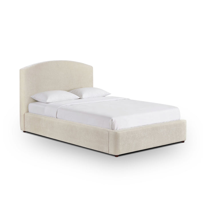 Leah Cream Performance Chenille Bed - 48" Three Quarter XL