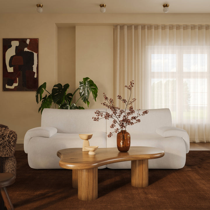 Zenith 80" Modular Loveseat - Cream