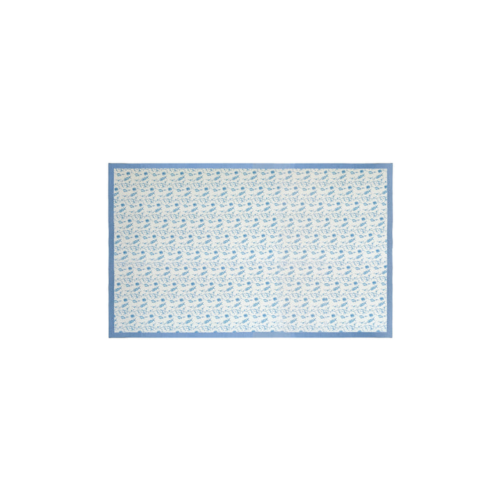 Dolce Baby Blue Natural Cotton Table Cloth - 70" x 120"