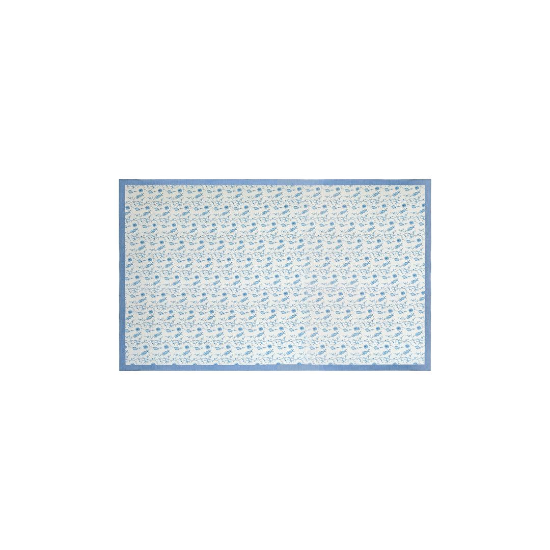Dolce Baby Blue Natural Cotton Table Cloth - 70" x 120"