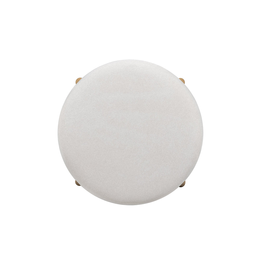 Oodle Cream Performance Vegan Mohair Counter Stool - Natural Ash