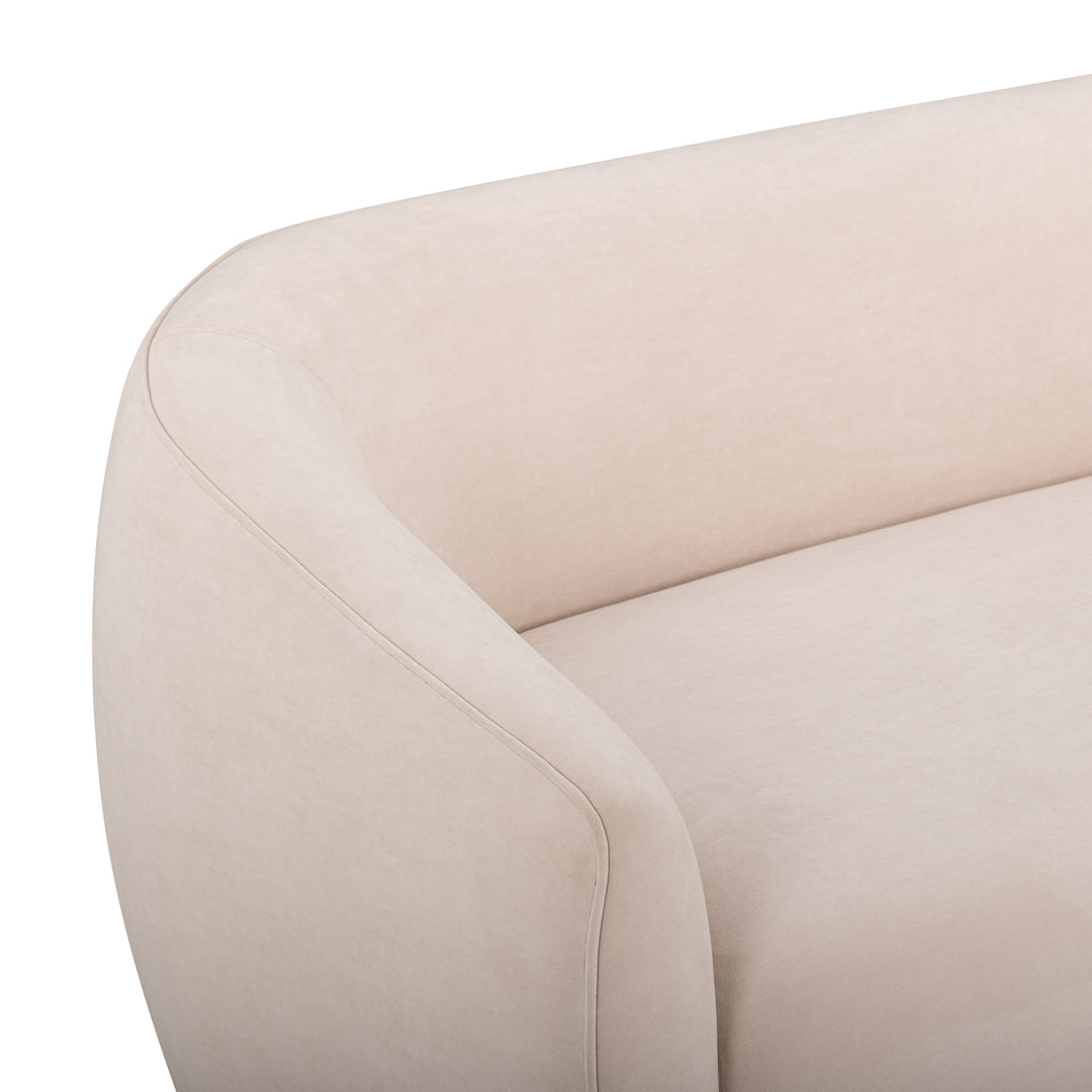 Jordan 70" Blush Textured Performance Velvet Loveseat