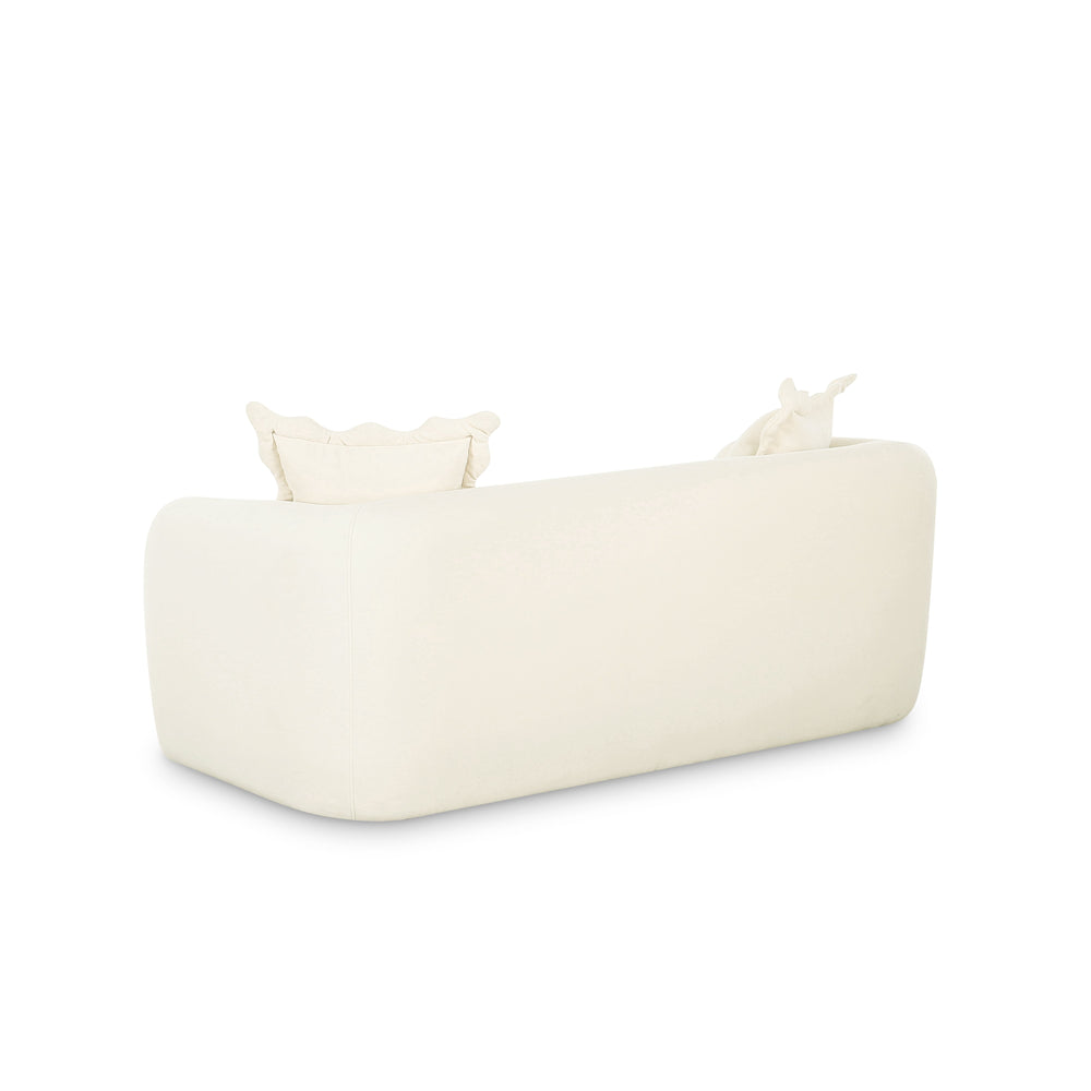 Lou 71.5" Cream Performance Velvet Loveseat
