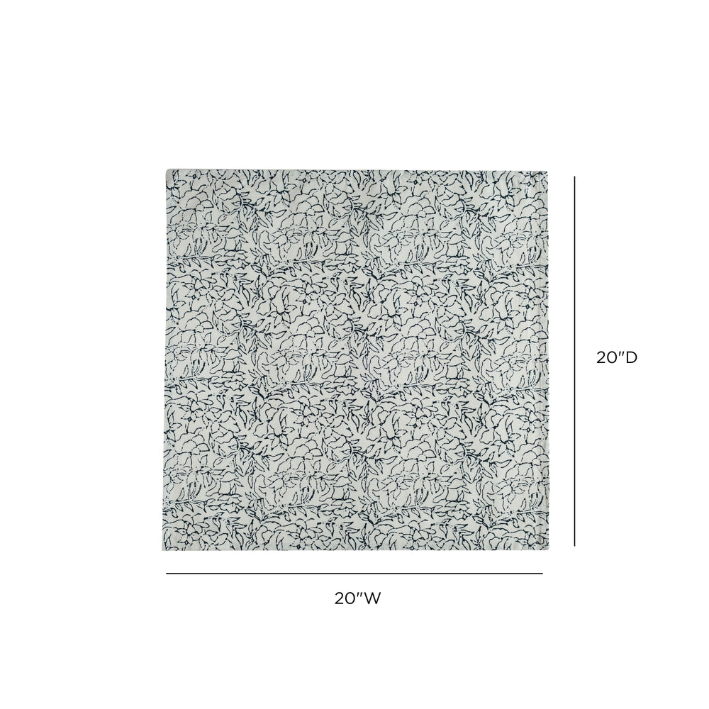 Crissy Cotton Canvas Printed Napkins - Set of 4