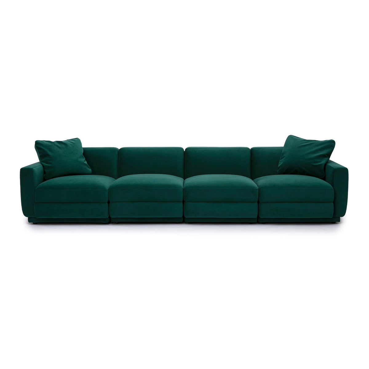 Perry Modular Sofa (96"-124") - Deep Green / 124"