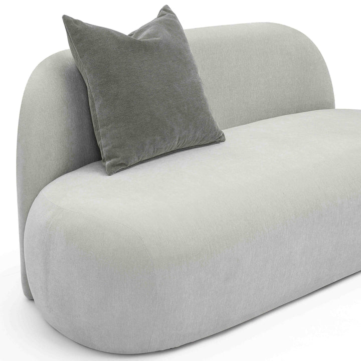 Carraway 59" Light Grey Upcycled Chenille Loveseat
