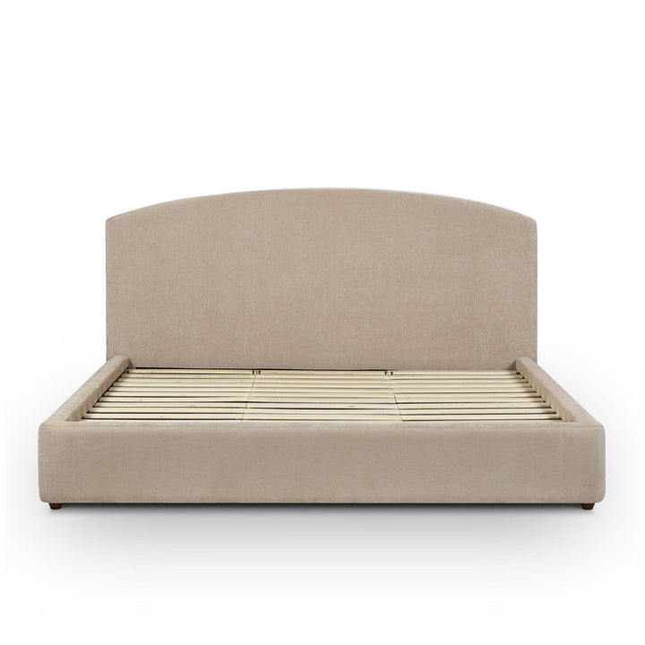 Leah Taupe Performance Chenille Bed - King