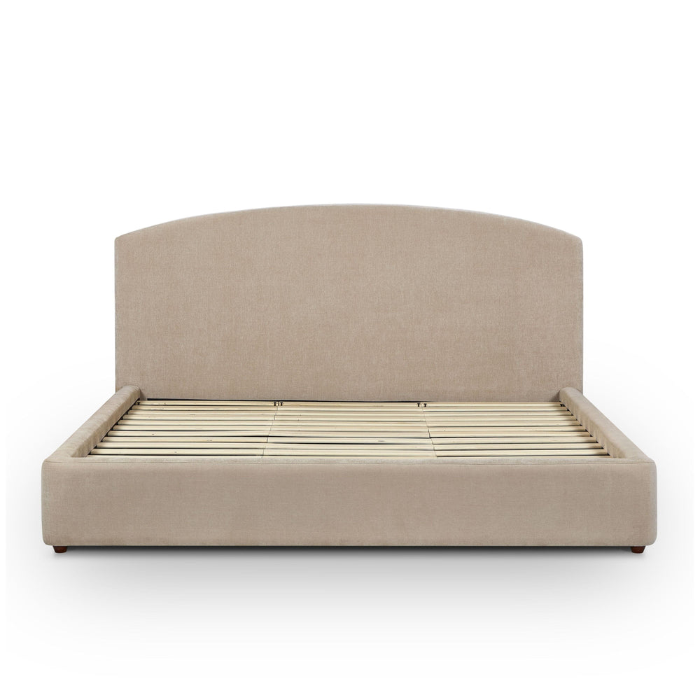 Leah Taupe Performance Chenille Bed - King