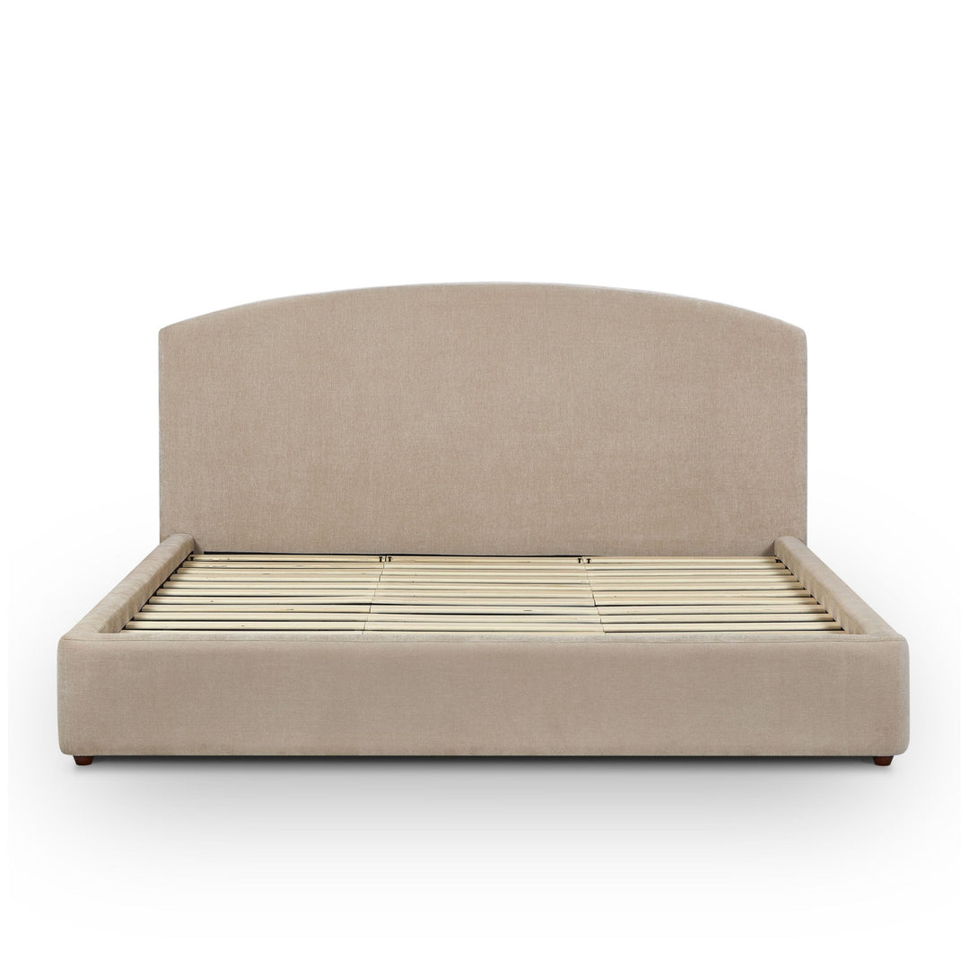 Leah Taupe Performance Chenille Bed - King