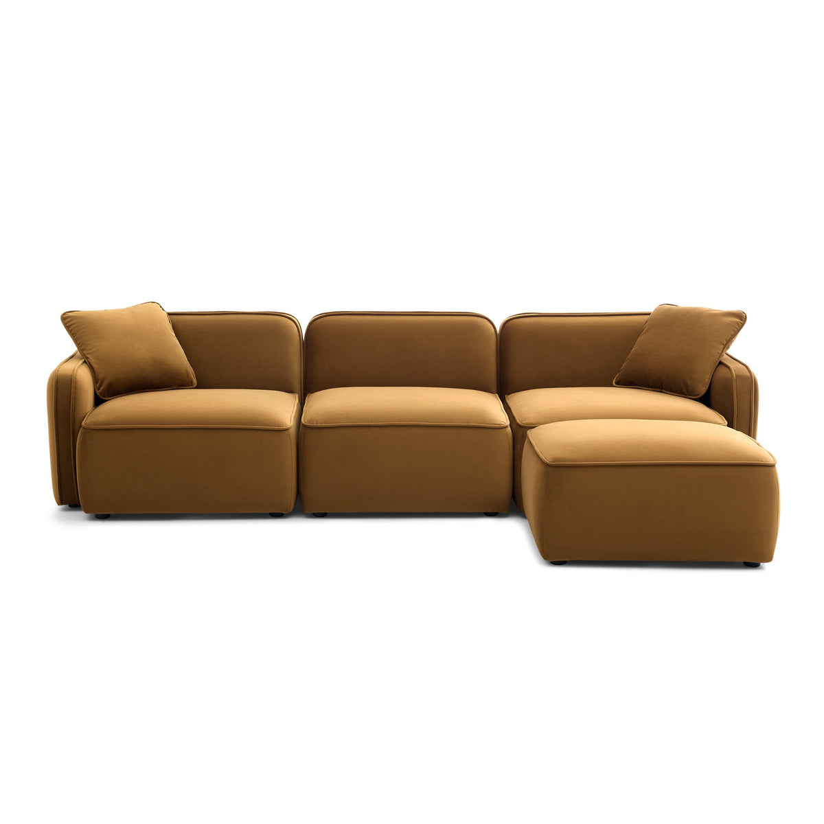 Travie 4-Piece Modular Sectional - Honey