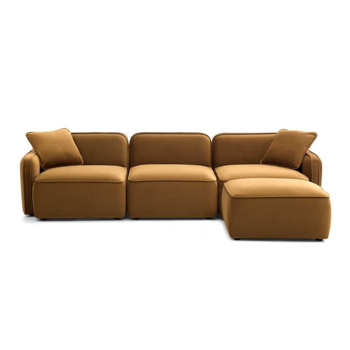 Travie 4-Piece Modular Sectional - Honey