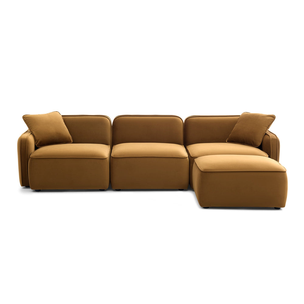 Travie 4-Piece Modular Sectional - Honey