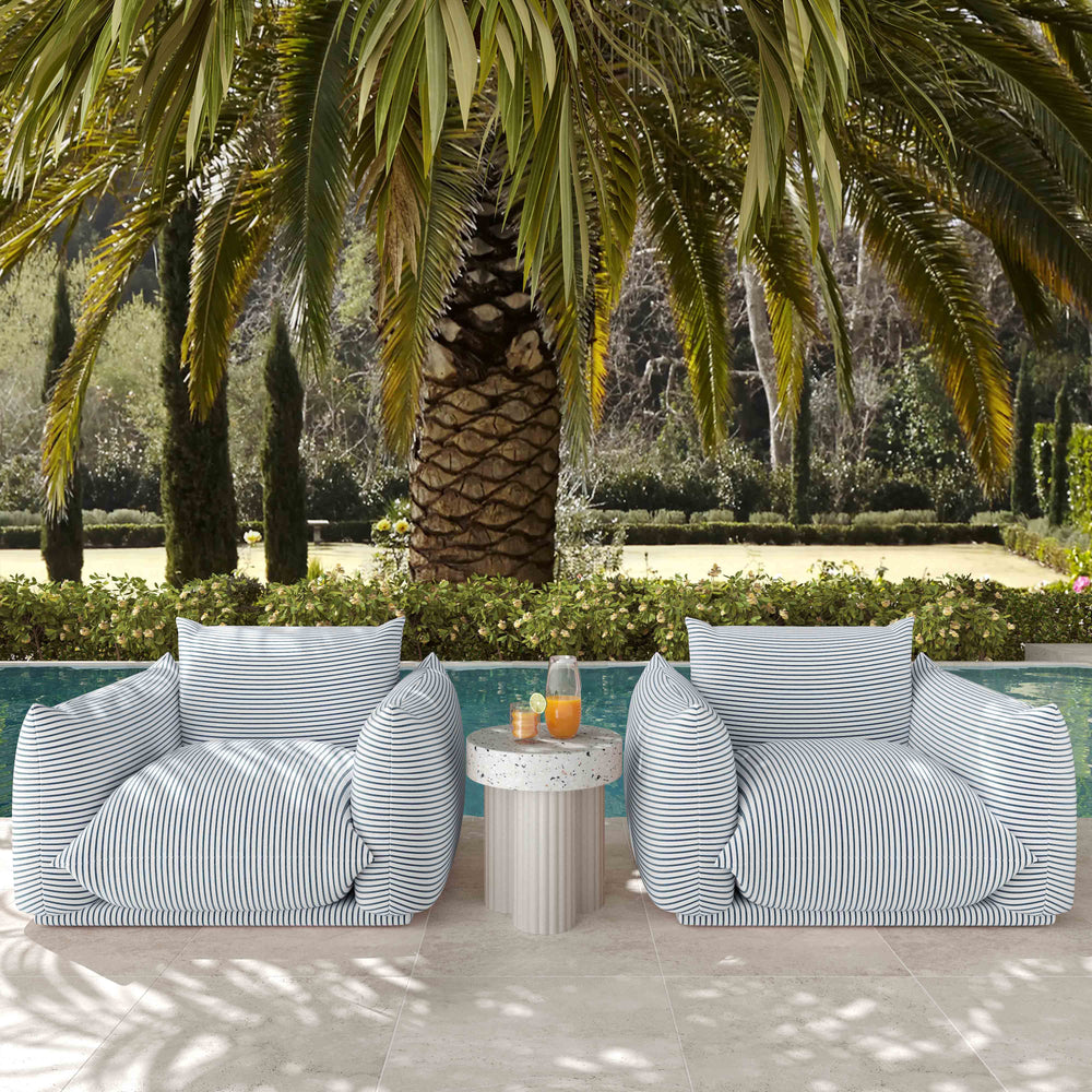 Saint Tropez Stuffed Indoor/Outdoor Armchair