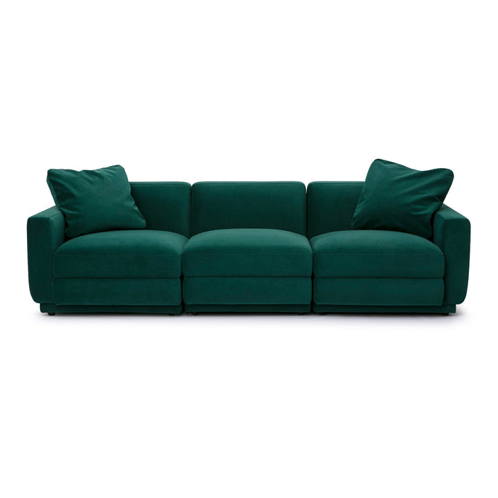 Perry Modular Sofa (96"-124") - Deep Green / 96"