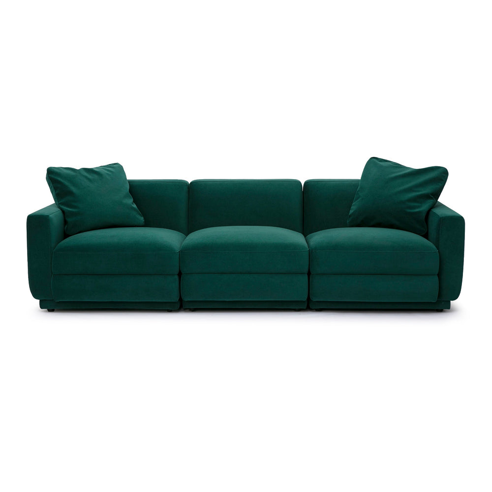 Perry Modular Sofa (96"-124") - Deep Green / 96"