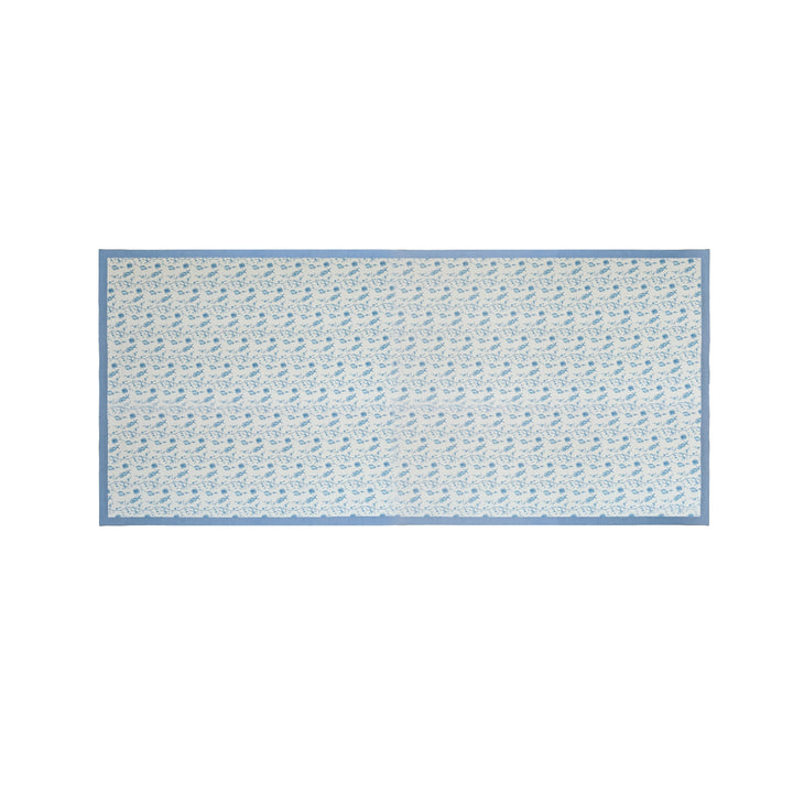 Dolce Baby Blue Natural Cotton Table Cloth - 70" x 160"