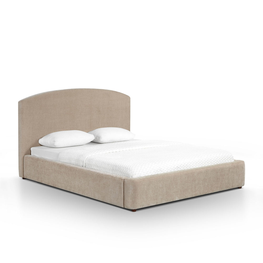 Leah Taupe Performance Chenille Bed - Queen