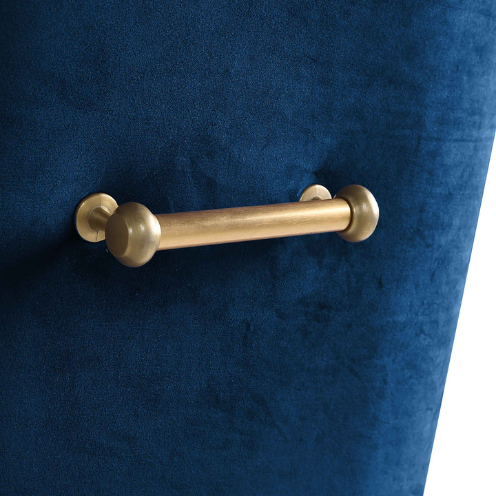 Beatrix Navy Performance Velvet Dining Chair