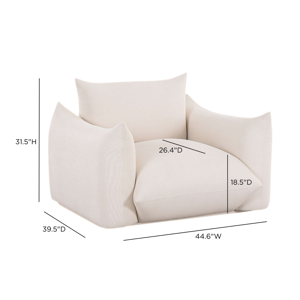 Saint Tropez Stuffed Indoor/Outdoor Armchair