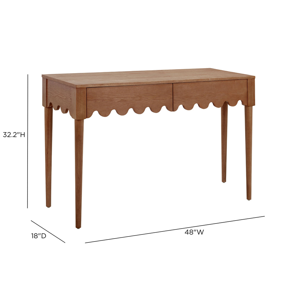Oodle 48" Walnut 2-Drawer Desk