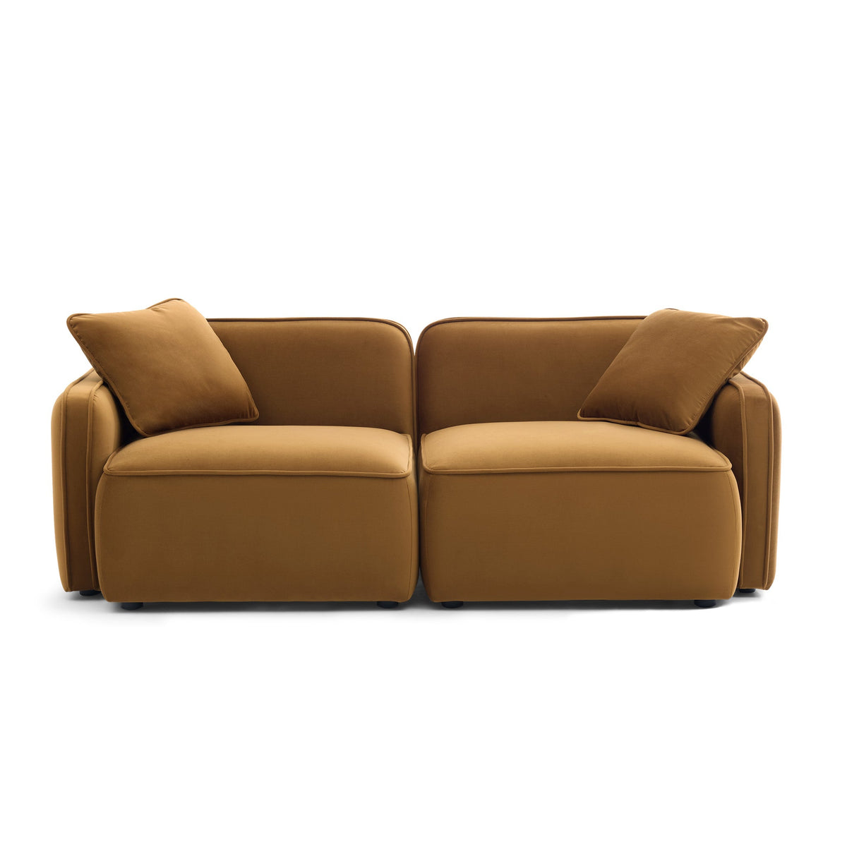 Travie 78" Modular Loveseat - Honey