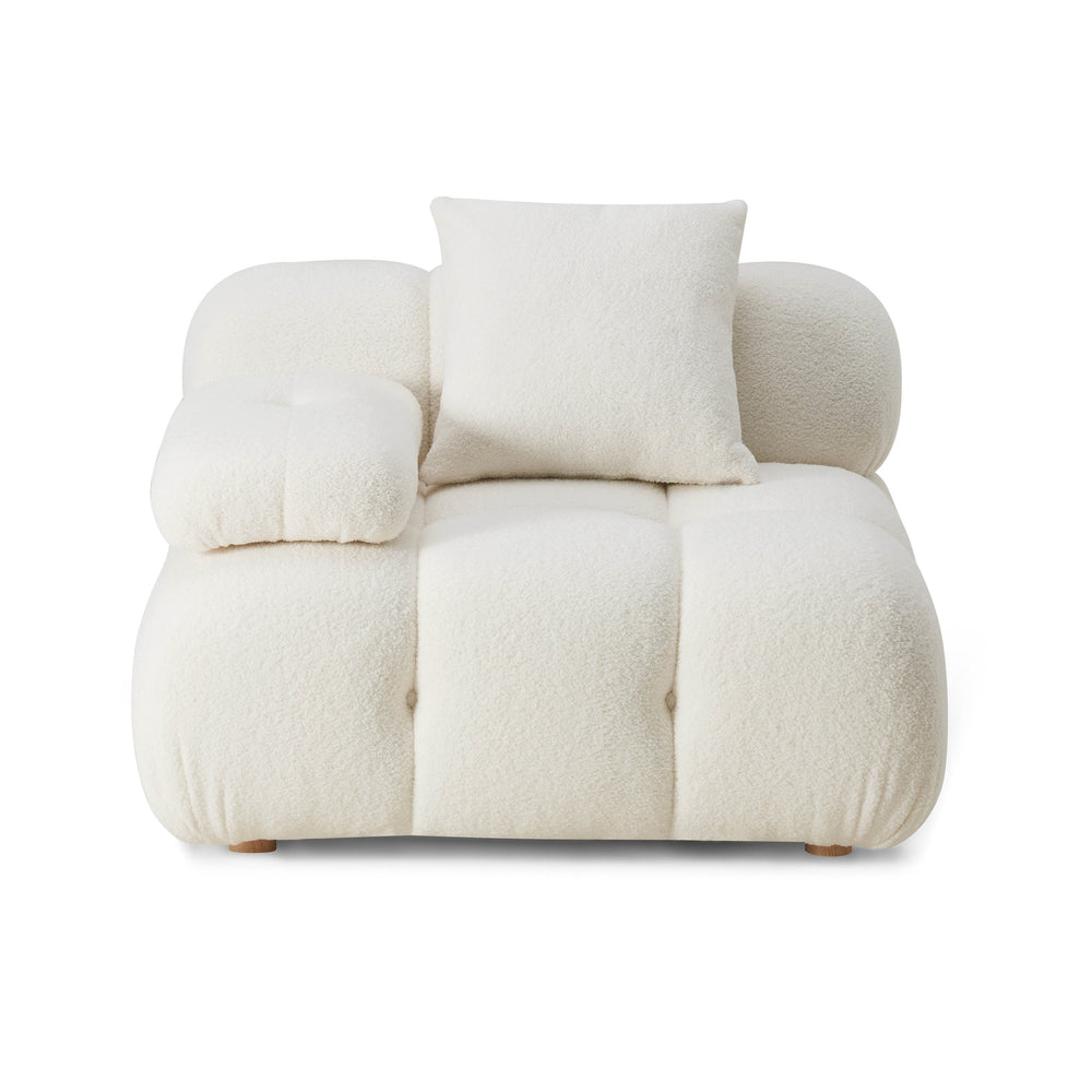 Calliope Performance Vegan Shearling Modular Corner Chair
