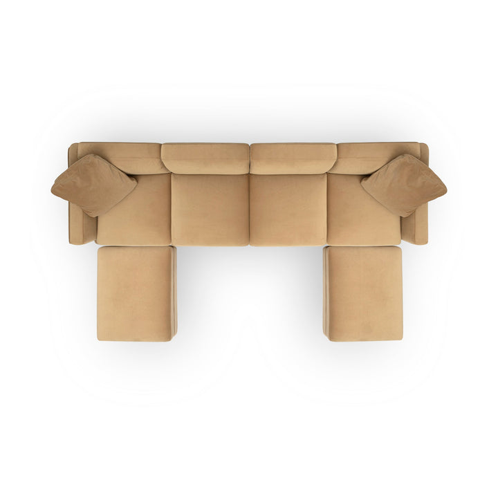 Perry 6-Piece Modular U-Sectional - Tan
