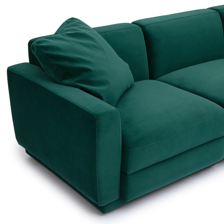 Perry 6-Piece Modular U-Sectional - Deep Green
