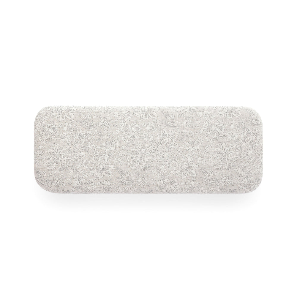 Ollie Upholstered Bench (48"-57") - Neutral Floral / 57"