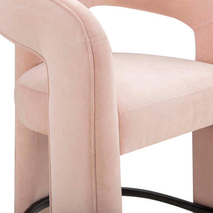 Malone Performance Chenille Stool - Blush / Counter Height
