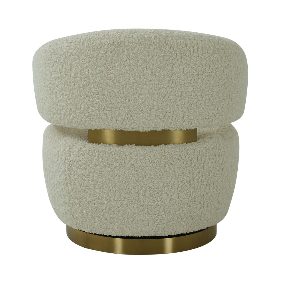 Austin Swivel Accent Chair - Beige