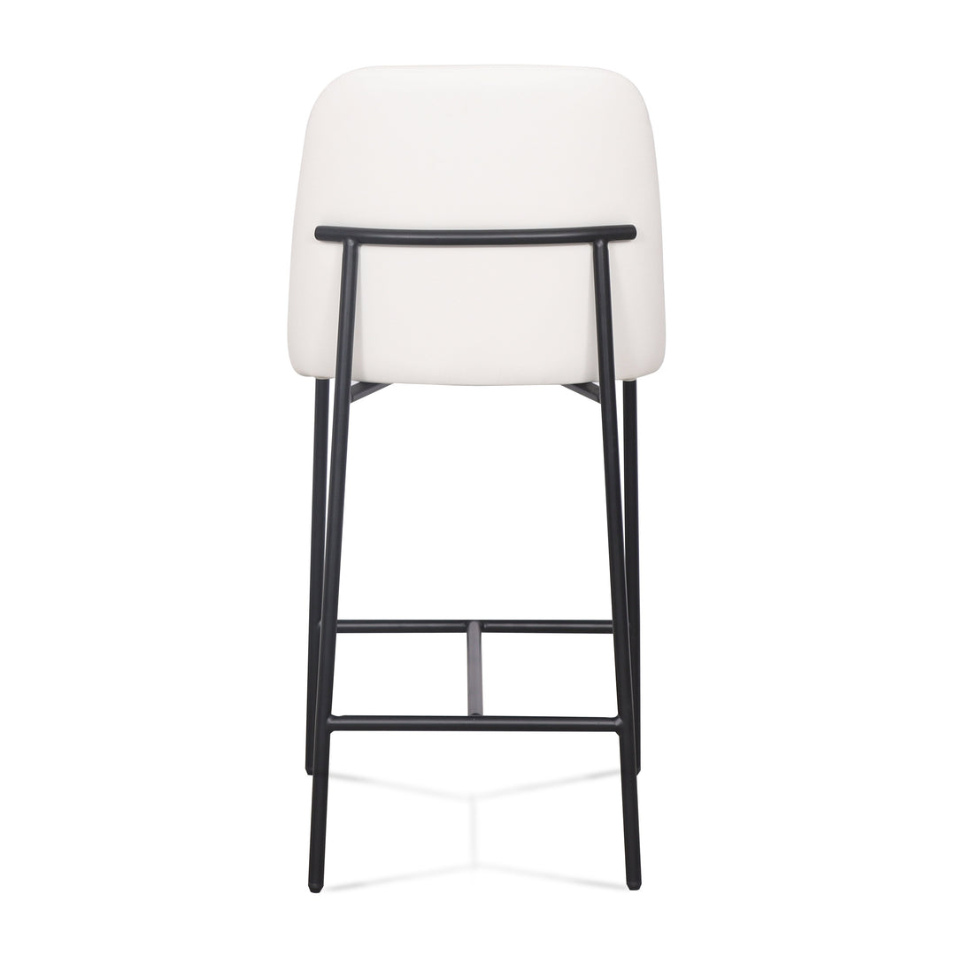 Sydney Cream Performance Vegan Leather Counter Stool - Set of 2