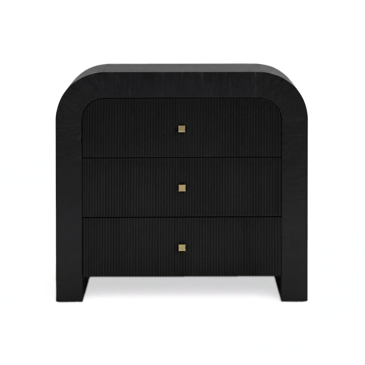 Hump 38" Arched 3-Drawer Bedside Chest