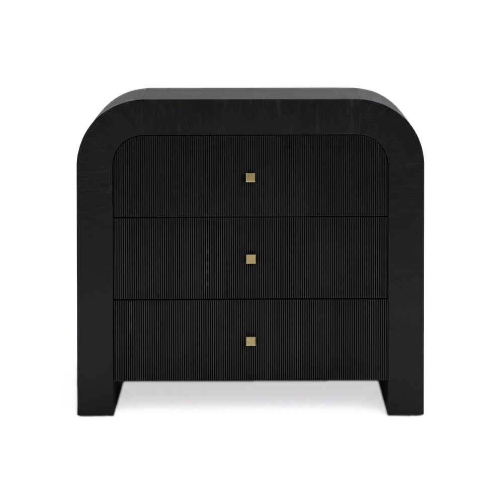 Hump 38" Arched 3-Drawer Bedside Chest