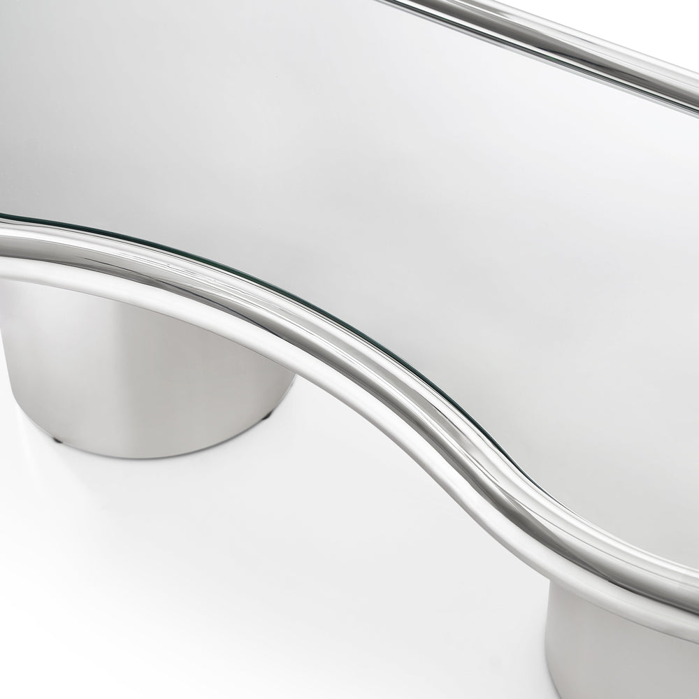 Sorya 51" Chrome Coffee Table