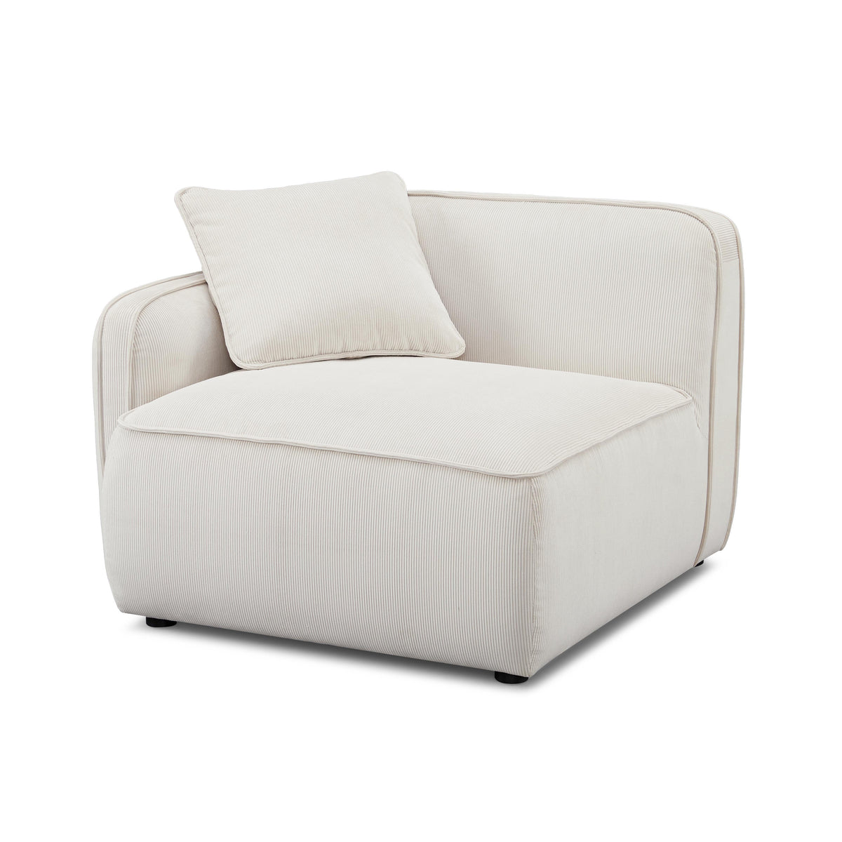 Travie Modular Corner Armchair - White Sand / LAF
