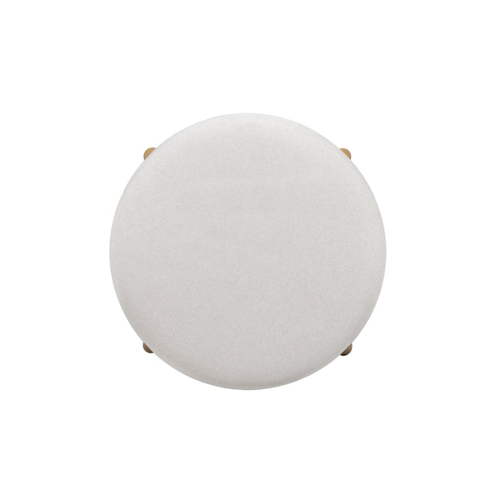 Oodle Cream Performance Vegan Mohair Bar Stool - Natural Ash