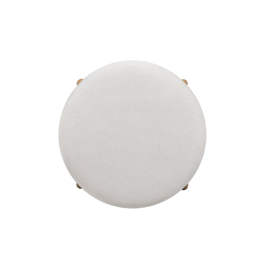 Oodle Cream Performance Vegan Mohair Bar Stool - Natural Ash