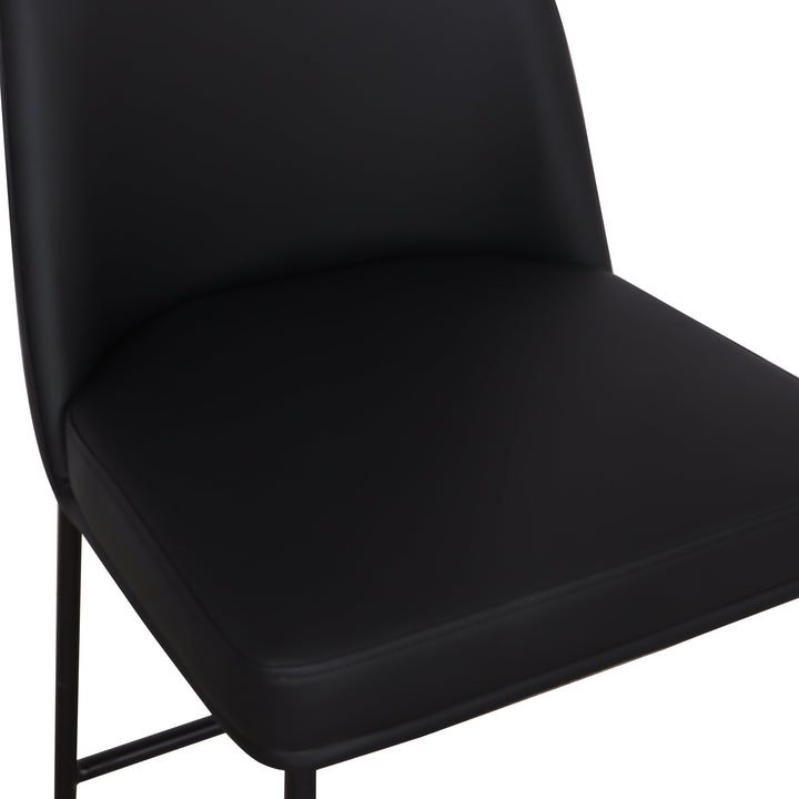 Sydney Black Performance Vegan Leather Counter Stool - Set of 2