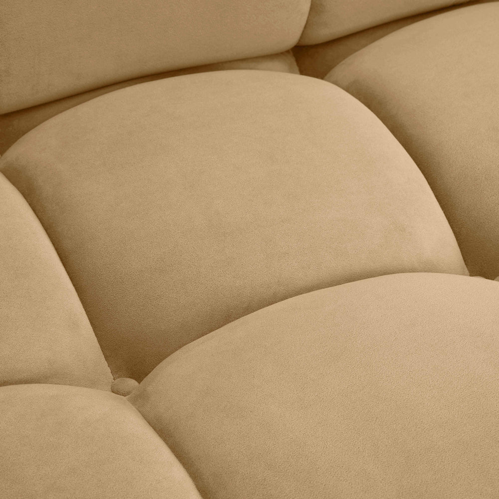 Calliope 118" Cafe Au Lait Performance Velvet Modular Sofa