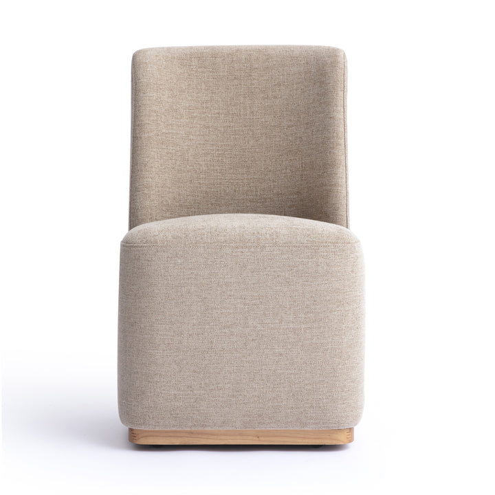 Melissa Tan Performance Fabric Rolling Dining Chair