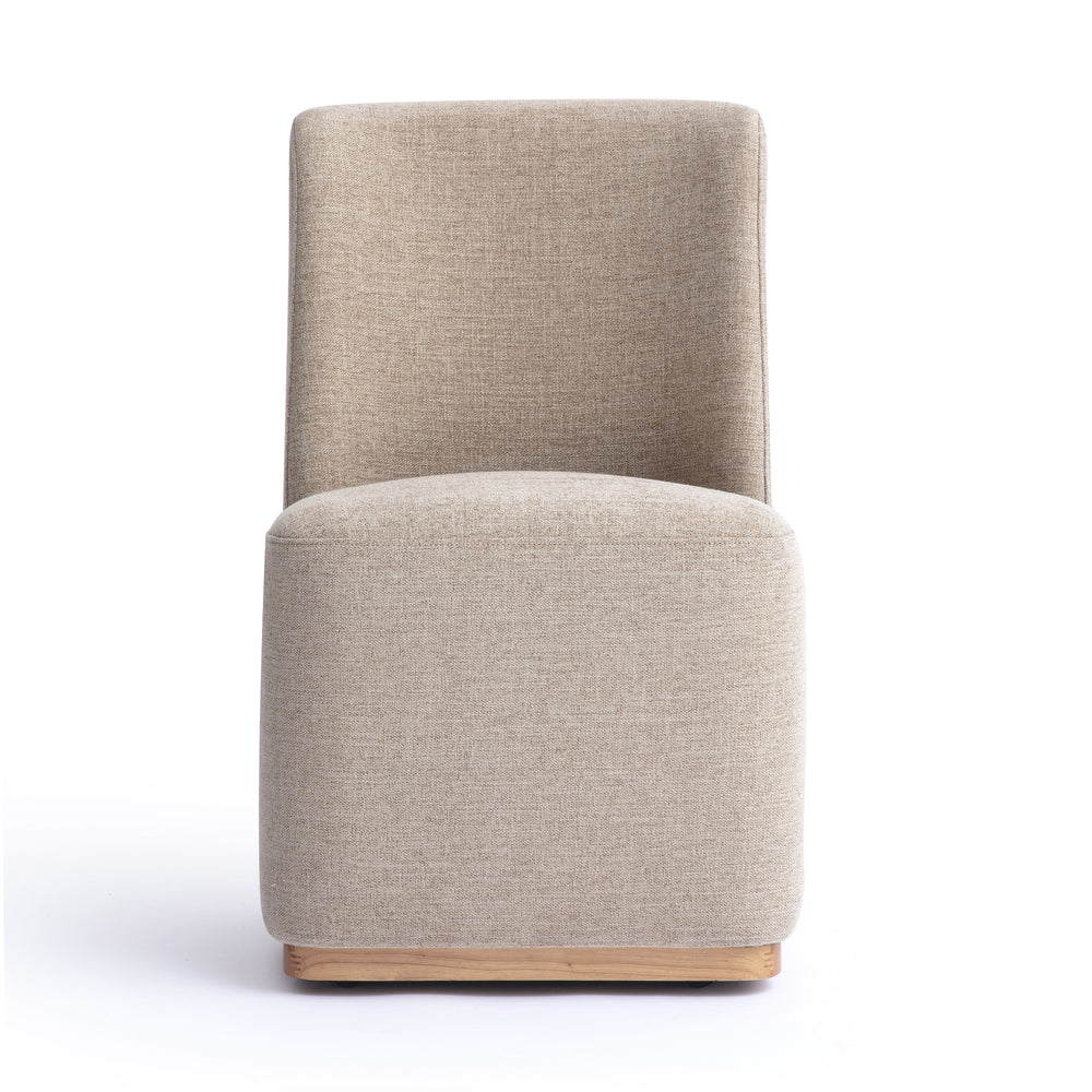 Melissa Performance Fabric Rolling Dining Chair