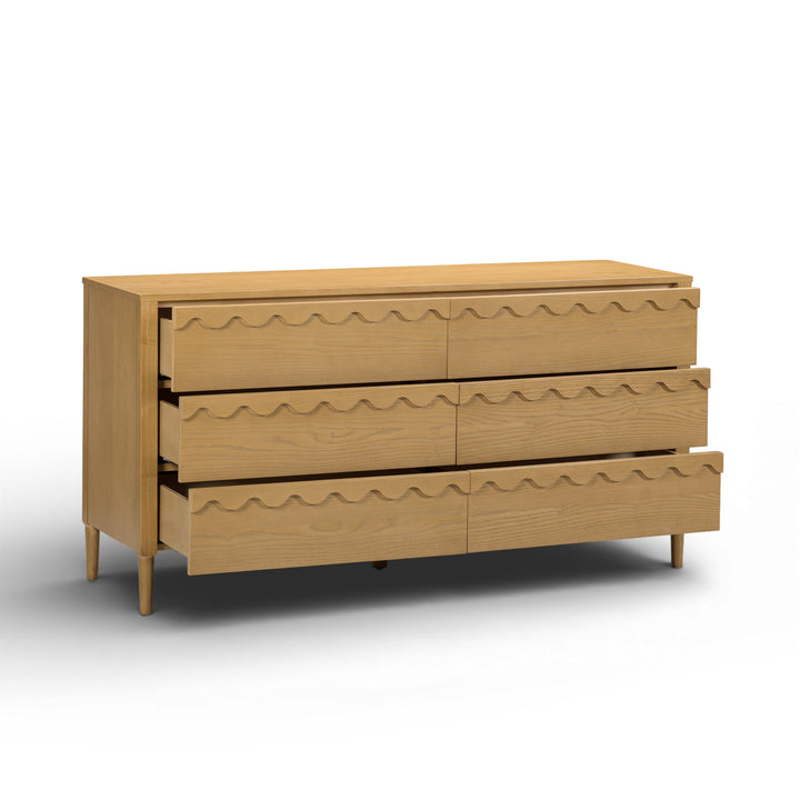 Oodle 62" Natural Ash 6-Drawer Dresser