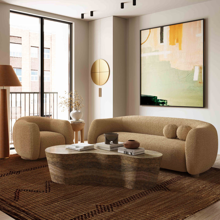 Judy 80" Sofa - Honey